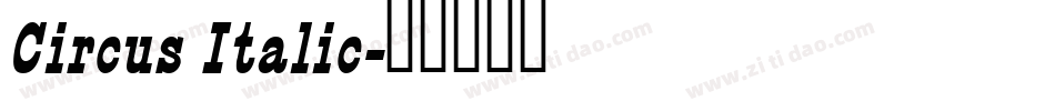 Circus Italic字体转换